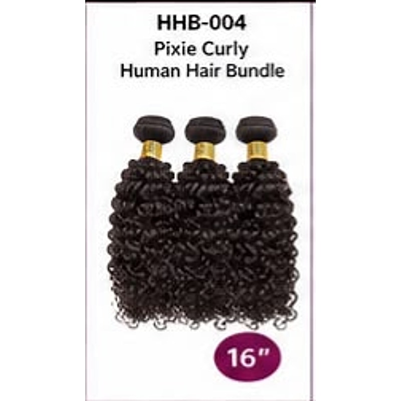Pixie Curly Human Hair Bundle 16